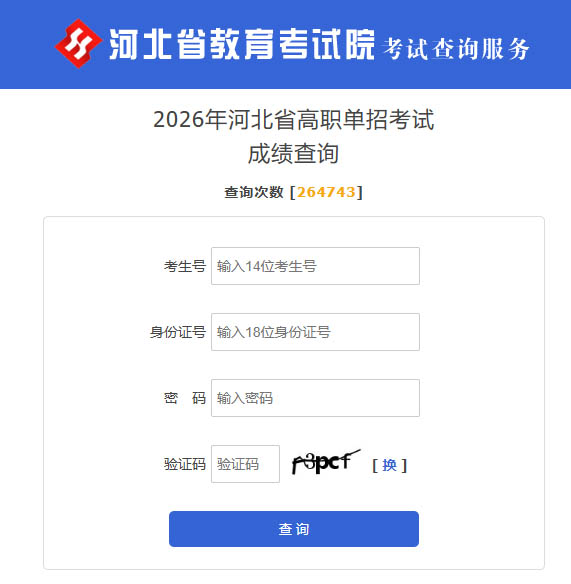 2026年河北省单招考试分数线 医学类分数最低